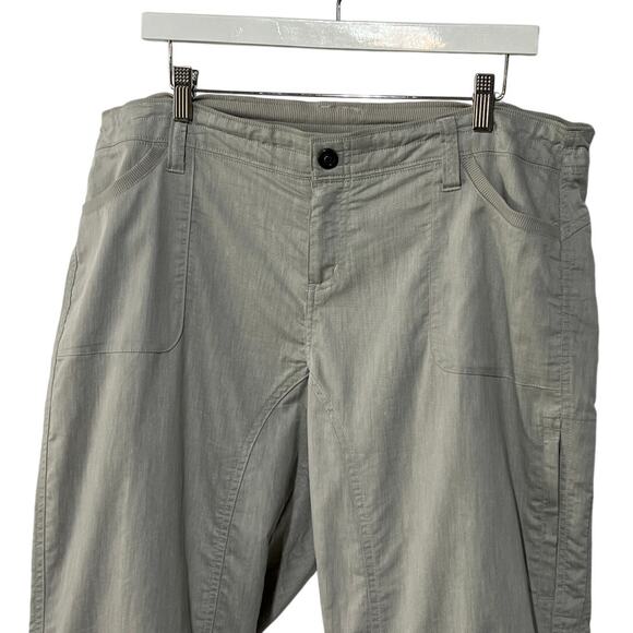 Kuhl Womens 16 Summer Linen Blend Cabo Kapri Lightweight Pants Gray Style 6407 - Picture 4 of 10